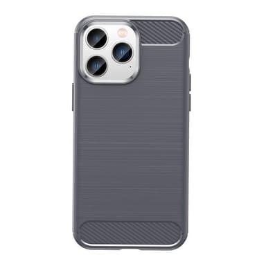 SKALO iPhone 14 Pro Armor Carbon Stöttåligt TPU-skal - Grå