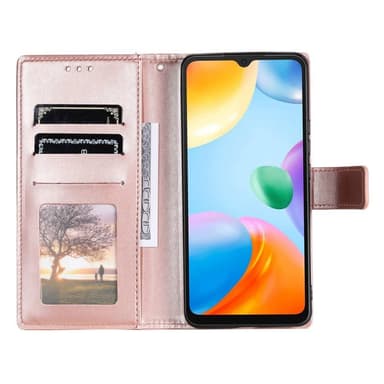 SKALO Xiaomi Redmi 10C Mandala Plånboksfodral - Roséguld