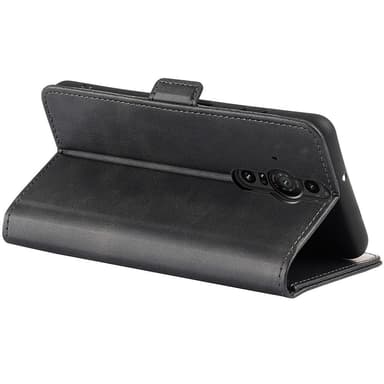 SKALO Sony Xperia PRO-I Premium Plånboksfodral - Svart