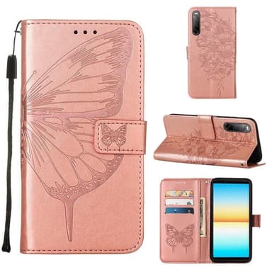SKALO Sony Xperia 10 IV Mandala Plånboksfodral - Roséguld