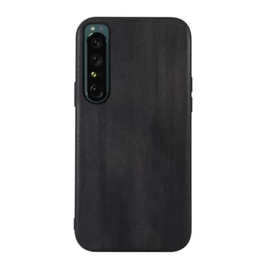 SKALO Sony Xperia 1 IV PU-Läder Hybrid Skal - Svart