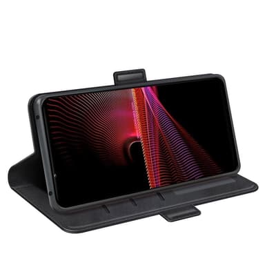 SKALO Sony Xperia 1 IV Premium Plånboksfodral - Svart