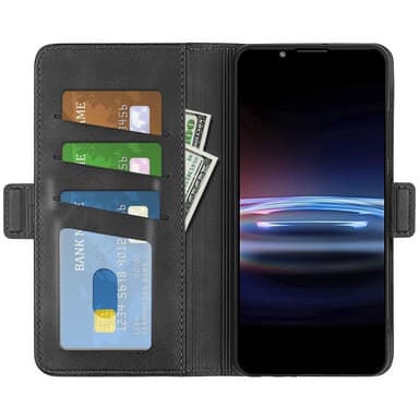 SKALO Sony Xperia PRO-I Premium Plånboksfodral - Svart