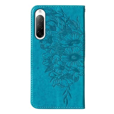 SKALO Sony Xperia 10 IV Mandala Plånboksfodral - Blå