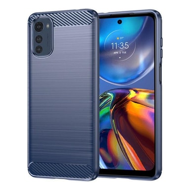 XINNI Cover per Motorola Moto E20, Protezione Schermo Integrata 360 Gradi Antiurto Custodia, Rugged Doppia Faccia Bumper Trasparente Full Guscio Fronte Retro Case, Azzurro