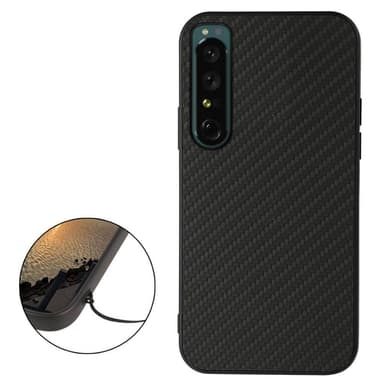 SKALO Sony Xperia 1 IV Carbon Fiber TPU-skal - Svart