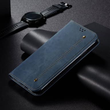 SKALO OnePlus Nord CE 2 Lite 5G Jeans Plånboksfodral - Blå
