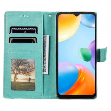 SKALO Xiaomi Redmi 10C Mandala Plånboksfodral - Turkos