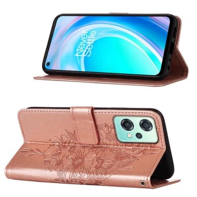 SKALO OnePlus Nord CE 2 Lite 5G Mandala Plånboksfodral - Roséguld