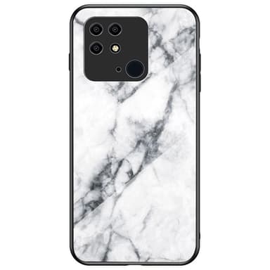 SKALO Xiaomi Redmi 10C Marmor Härdat Glas TPU-skal - Motiv 3