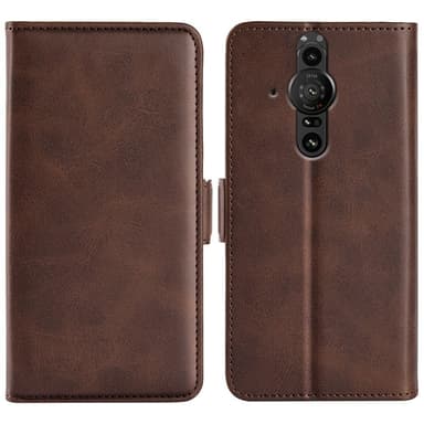 SKALO Sony Xperia PRO-I Premium Plånboksfodral - Brun