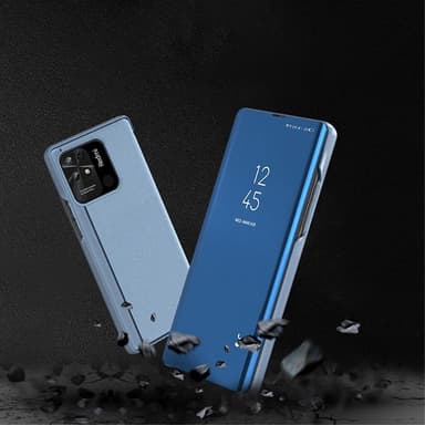 SKALO Xiaomi Redmi 10C Clear View Spegel fodral - Roséguld