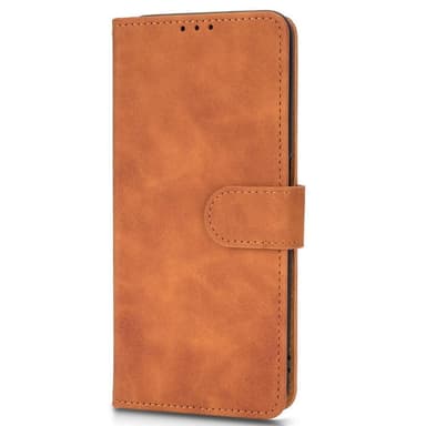SKALO OnePlus Nord CE 2 Lite 5G Matt PU-Läder Plånboksfodral - Brun