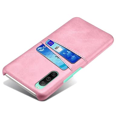 SKALO Sony Xperia 10 IV PU-Läder Korthållare Skal - Roséguld