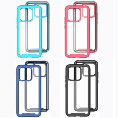 SKALO Xiaomi Redmi 10C Shockproof Clear Hybrid Skal - Svart