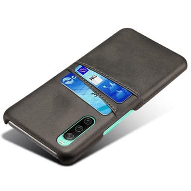SKALO Sony Xperia 10 IV PU-Läder Korthållare Skal - Svart