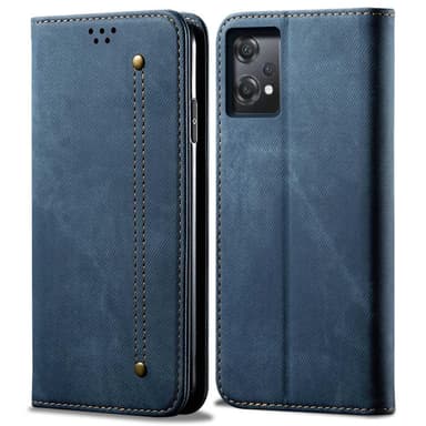 SKALO OnePlus Nord CE 2 Lite 5G Jeans Plånboksfodral - Blå