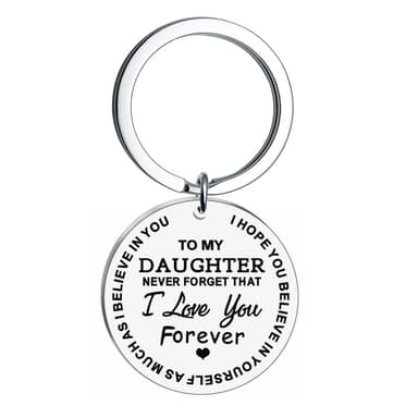 Nyckelring present till min dotter bokstaven K