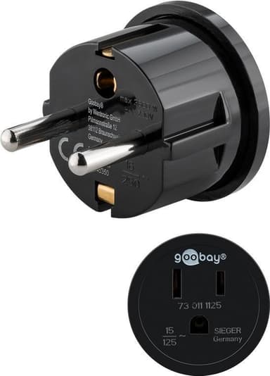 Goobay Nätadapter USA/Japan, svart