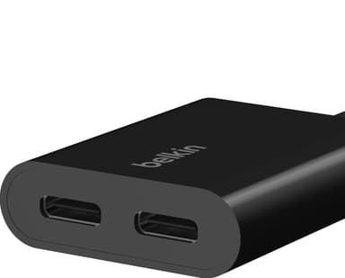 Belkin USB-C ljud- och laddningskabel (svart)