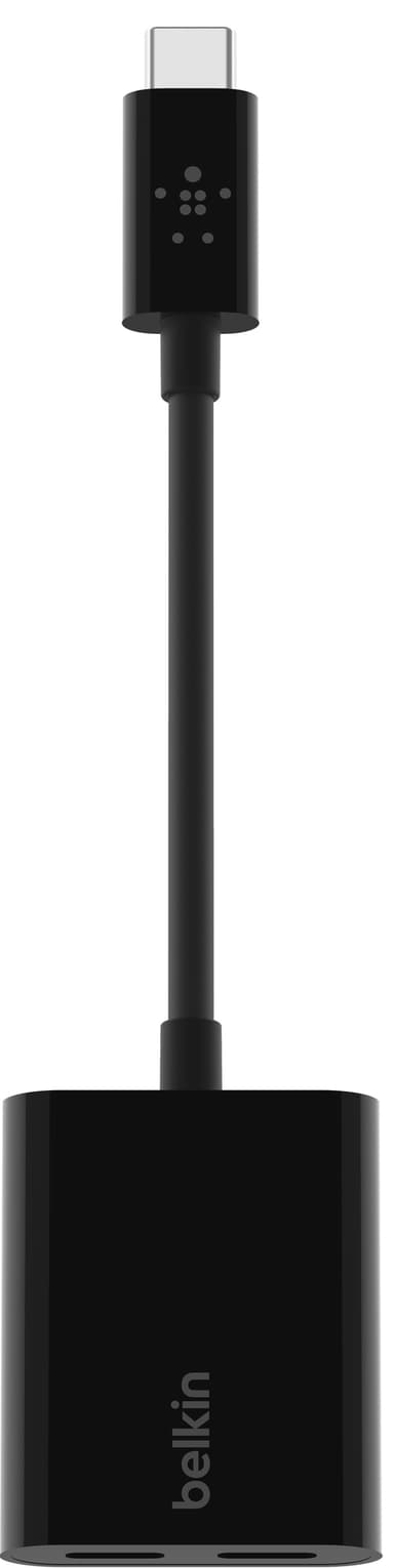 Belkin USB-C ljud- och laddningskabel (svart)