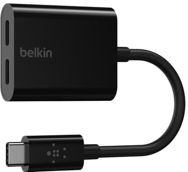 Belkin USB-C ljud- och laddningskabel (svart)