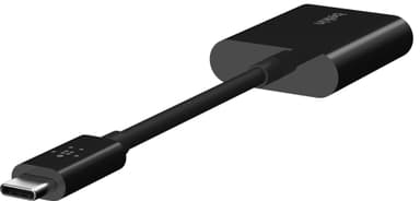Belkin USB-C ljud- och laddningskabel (svart)