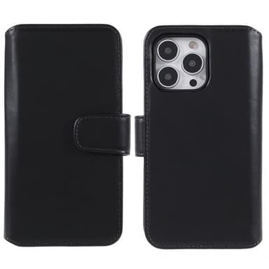 Nordic Covers iPhone 14 Pro Fodral Essential Leather Raven Black