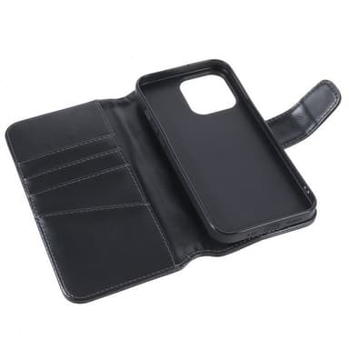 Nordic Covers iPhone 14 Pro Fodral Essential Leather Raven Black
