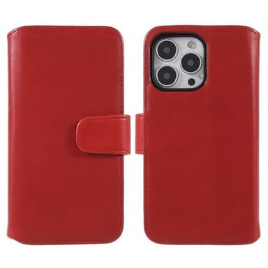 Nordic Covers iPhone 14 Pro Fodral Essential Leather Poppy Red