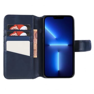 Nordic Covers iPhone 14 Pro Fodral Essential Leather Heron Blue