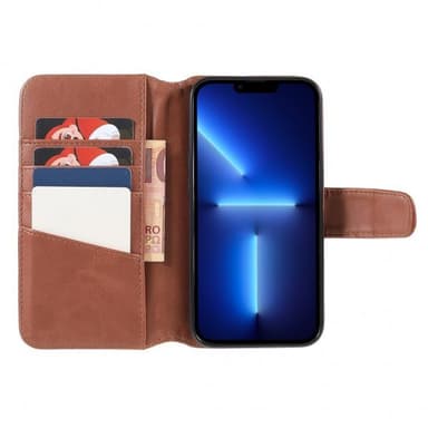 Nordic Covers iPhone 14 Pro Fodral Essential Leather Maple Brown