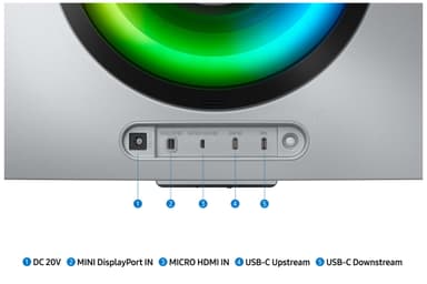Samsung Odyssey G8 S34BG850S 34" välvd OLED-bildskärm (silver)