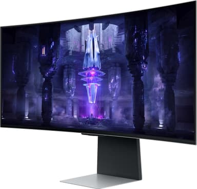 Samsung Odyssey G8 S34BG850S 34" välvd OLED-bildskärm (silver)