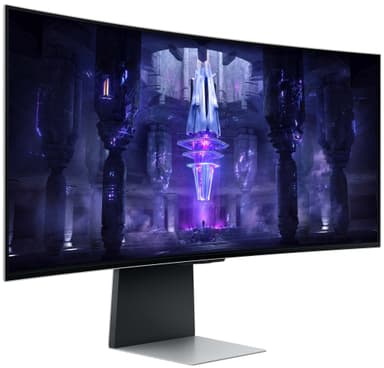 Samsung Odyssey G8 S34BG850S 34" välvd OLED-bildskärm (silver)