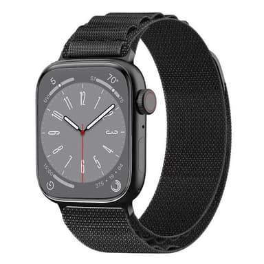 Artic Elastiskt nylon Armband Apple Watch 8 (41mm) - Svart