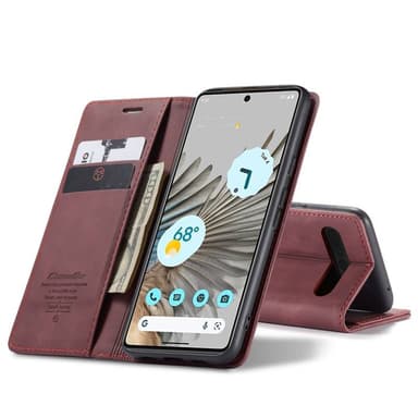 CaseMe Smart Magnet FlipCase Google Pixel 7 Pro - Vinröd