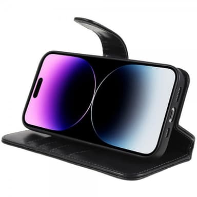 Nordic Covers iPhone 14 Pro Max Fodral MagLeather Raven Black
