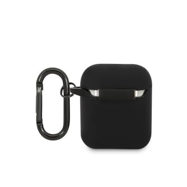 AMG AirPods 1/2 Skal Liquid Silicone Svart