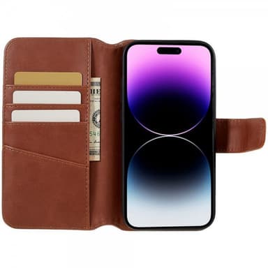 Nordic Covers iPhone 14 Pro Max Fodral MagLeather Maple Brown
