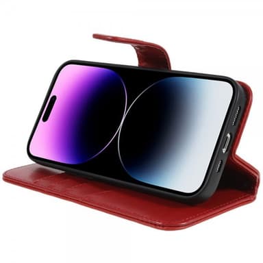 Nordic Covers iPhone 14 Pro Max Fodral MagLeather Poppy Red