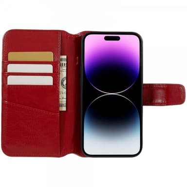 Nordic Covers iPhone 14 Pro Max Fodral MagLeather Poppy Red
