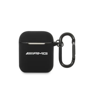 AMG AirPods 1/2 Skal Liquid Silicone Svart