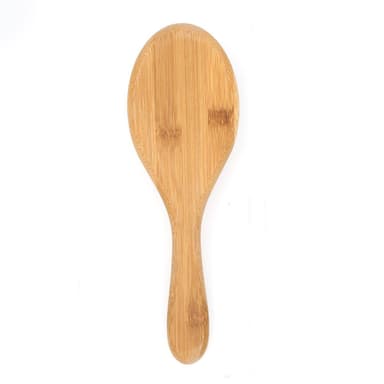 Hårborste i bambu, antistatisk - oval