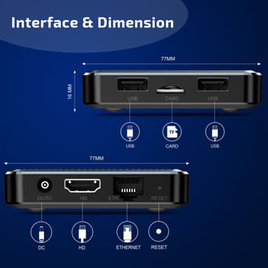 X98Q TV Box Android 11.0 2.4G/5G Svart 1 GB+8GB