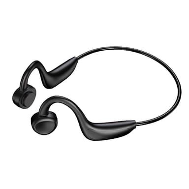 Bluetooth 5.2 sporthörlurar med bygel/band Svart