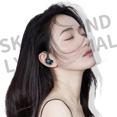 Trådlösa hörlurar Bluetooth 5.3 ENC brusreducerande IPX7 Svart