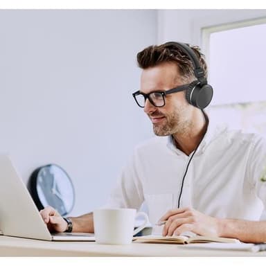 BLP 4570 Hörlurar On-ear kabelanslutna Svart