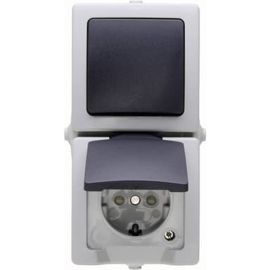 Kopp Strömställare, Strömställare vipp, Vägguttag lock
