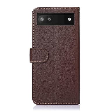 KHAZNEH Plånboksfodral till Google Pixel 6a - Brun/Blå